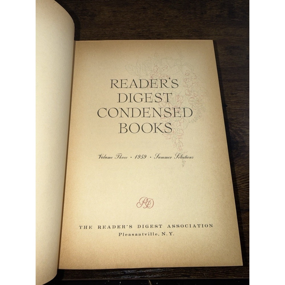 VTG Reader's Digest Condensed Books‎ - Volume 3 1959 (Hardcover) First Edition - Picture 3 of 11